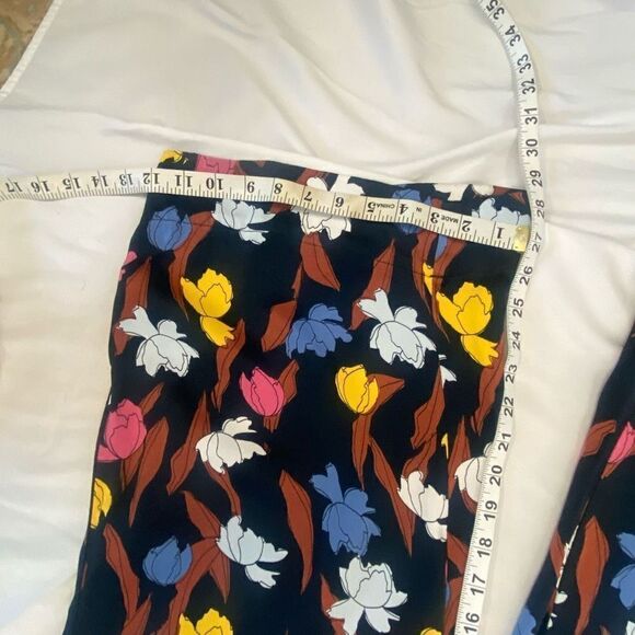 Just Floral Print Palazzo Pants Woman’s Sz L Loose Wide Leg Garden girl - Picture 6 of 10